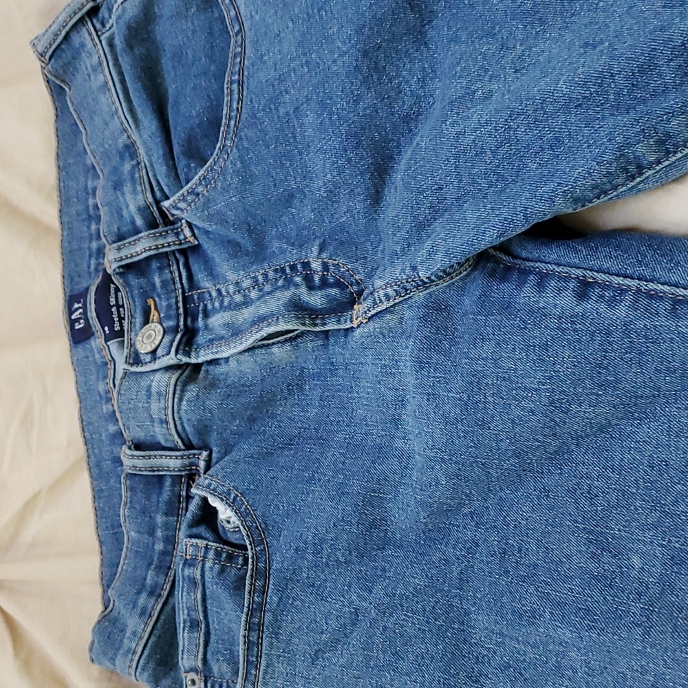Gap stretch skinny jeans 16 in medium blue